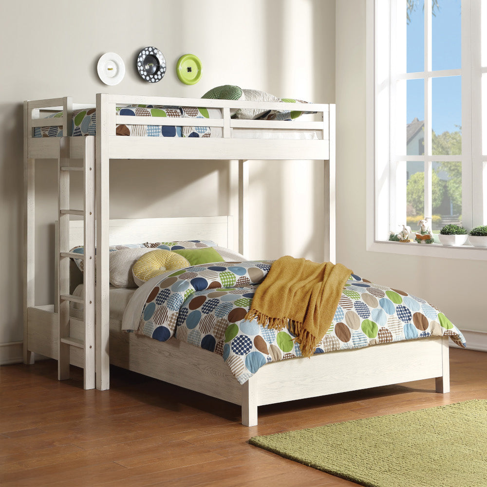 ACME Celerina Weathered White Twin Loft Bed Model BD00616