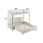 ACME Celerina Weathered White Twin Loft Bed Model BD00616