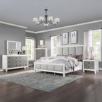 ACME Katia Light Gray Linen Rustic Gray & Weathered White Queen Bed Model BD00660Q
