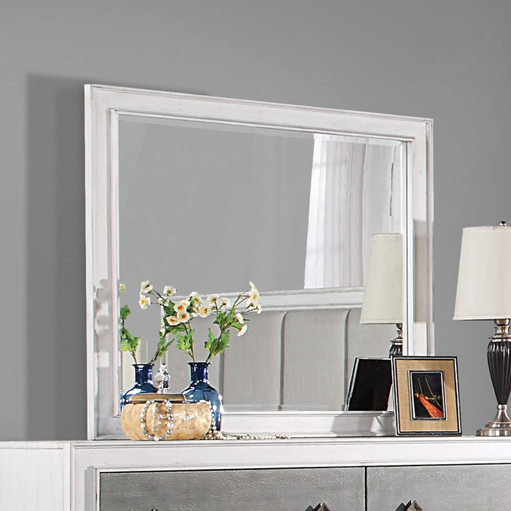 ACME Katia Rustic Gray & Weathered White Mirror Model BD00662