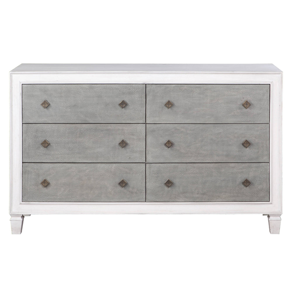 ACME Katia Rustic Gray & Weathered White Dresser Model BD00663