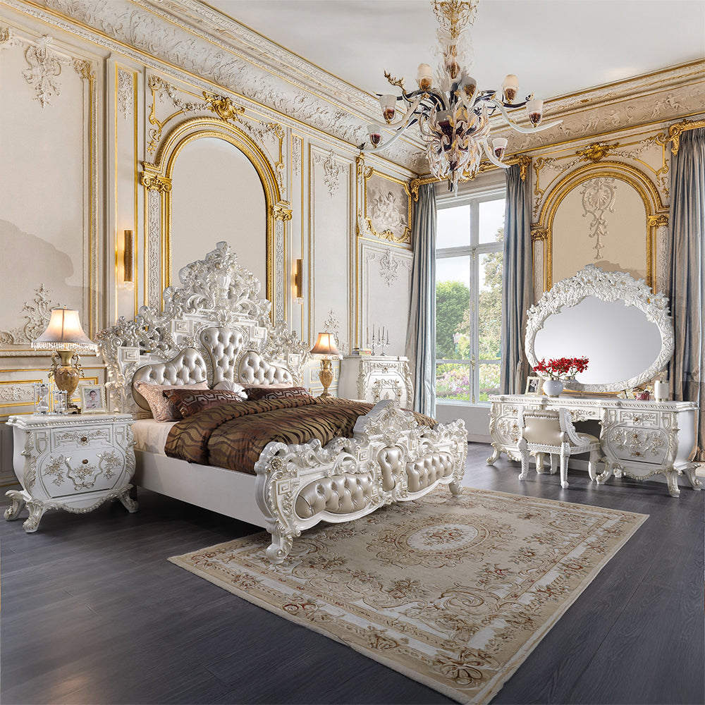 ACME Vanaheim Antique White Mirror Model BD00673