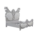 ACME Valkyrie Synthetic Leather Antique Platinum Eastern King Bed Model BD00683EK