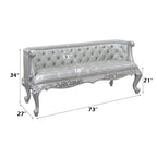 ACME Valkyrie Synthetic Leather Antique Platinum Bench Model BD00688