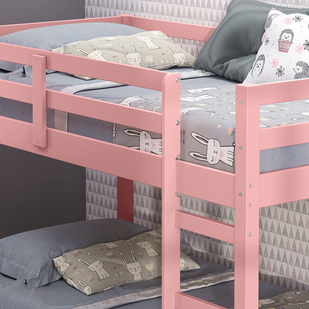 ACME Gaston II Pink Twin Loft Bed Model BD00768