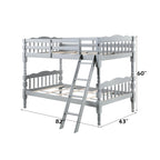 ACME Homestead Gray Bunk Bed (Twin | Twin)Model BD00864