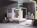 Modrest Arlene Modern Grey Elm & Stainless Steel Bedroom Set Model VGVCBD008A-SET