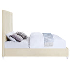 ACME Edzia Beige Velvet Queen Bed Model BD00963Q