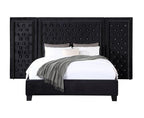 ACME Damazy Black Velvet Eastern King Bed Model BD00974EK