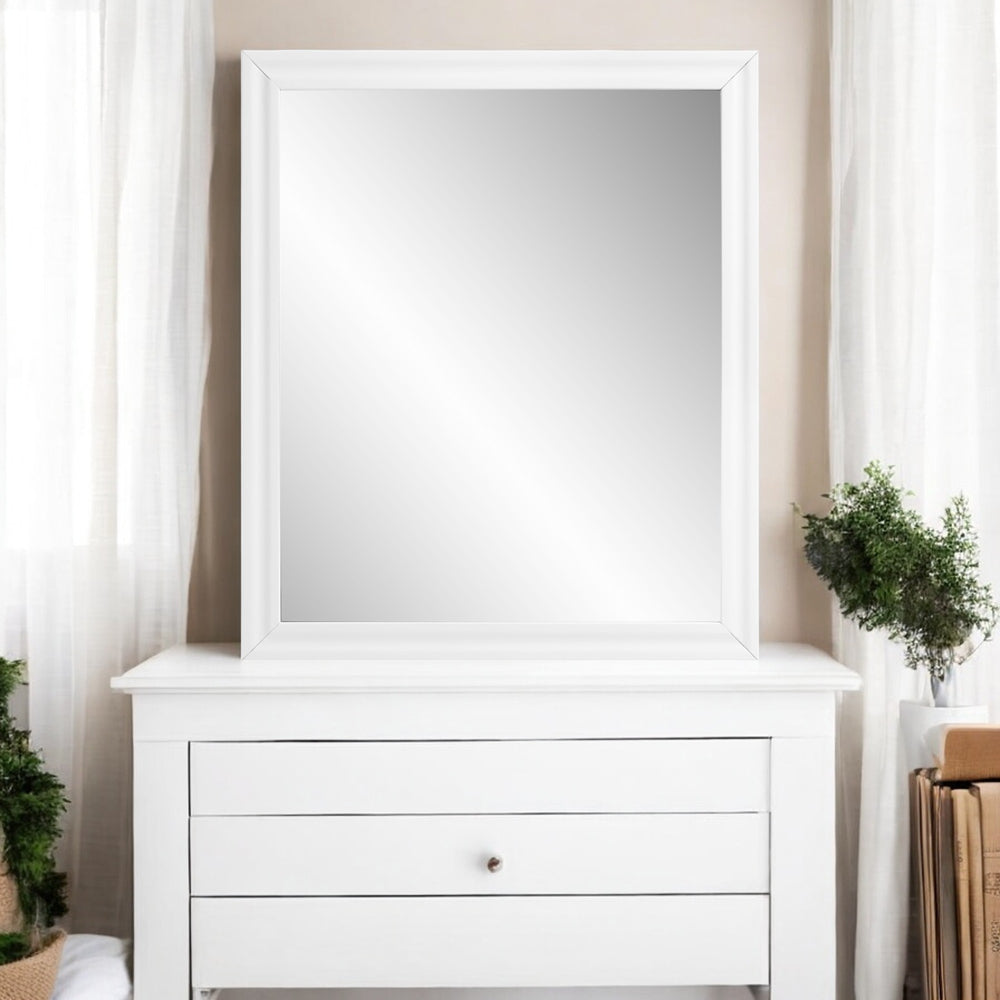 ACME Gaines White High Gloss Mirror Model BD01036