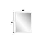 ACME Gaines White High Gloss Mirror Model BD01036