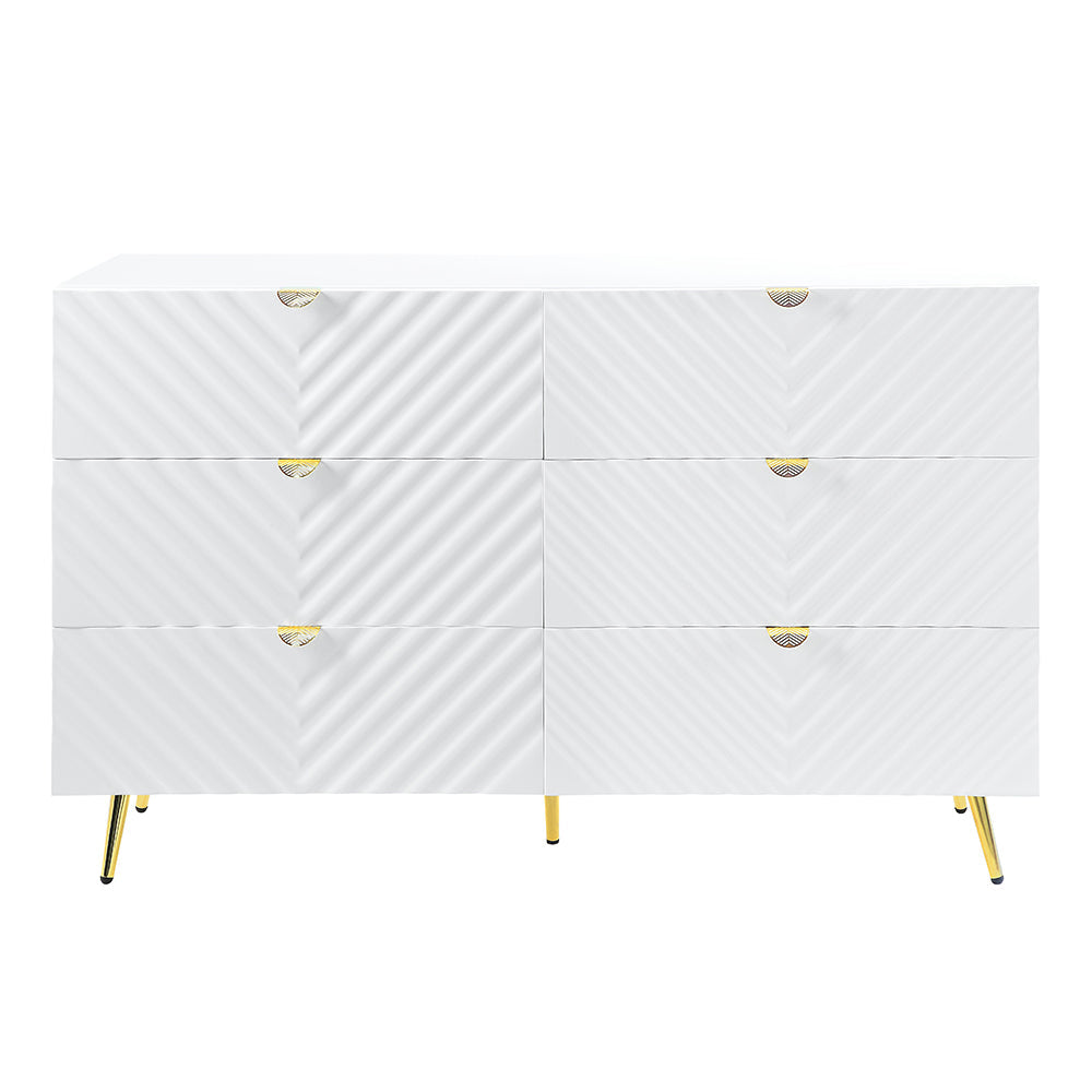 ACME Gaines White High Gloss Dresser Model BD01037