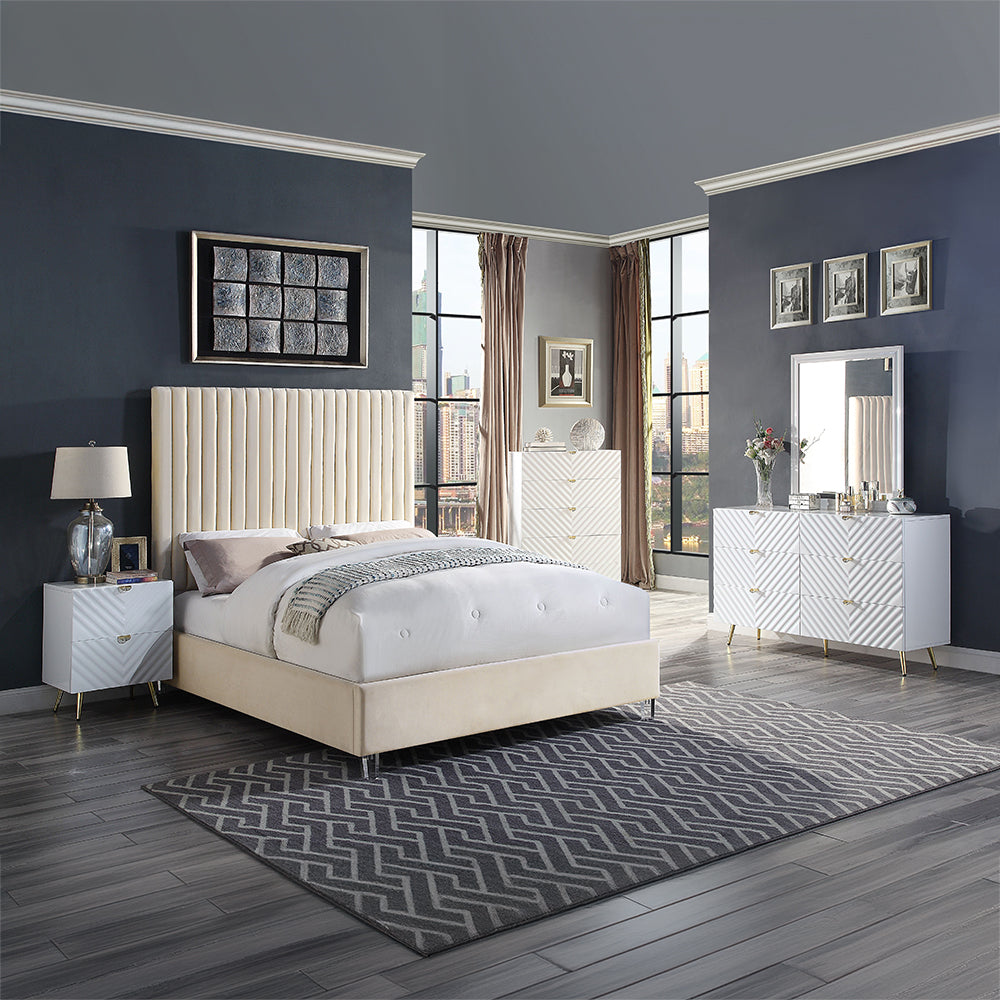 ACME Gaines White High Gloss Dresser Model BD01037