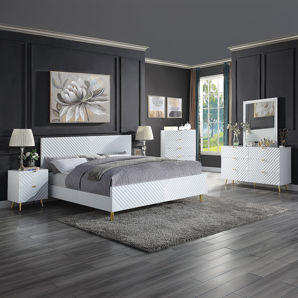 ACME Gaines White High Gloss Chest Model BD01038A