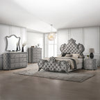 ACME Perine Gray Velvet Mirror Model BD01064