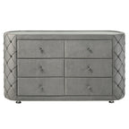 ACME Perine Gray Velvet Dresser Model BD01065
