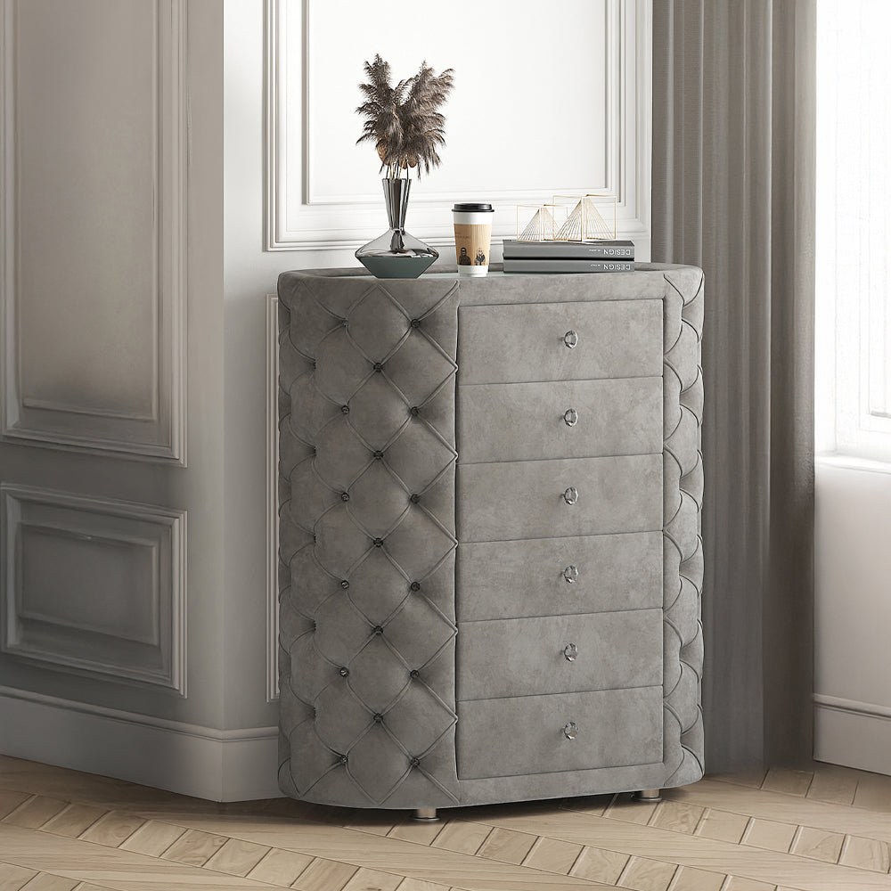ACME Perine Gray Velvet Chest Model BD01066