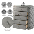 ACME Perine Gray Velvet Chest Model BD01066