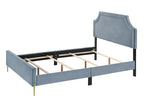 ACME Milla Light Blue Velvet Queen Bed Model BD01181Q