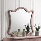 ACME Salonia Pink Velvet Mirror Model BD01185