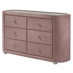 ACME Salonia Pink Velvet Dresser Model BD01186
