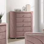 ACME Salonia Pink Velvet Chest Model BD01187