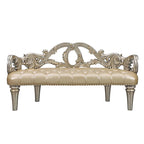 ACME Danae Champagne & Gold Bench Model BD01239