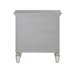ACME Varian Silver & Mirrored Nightstand Model BD01280
