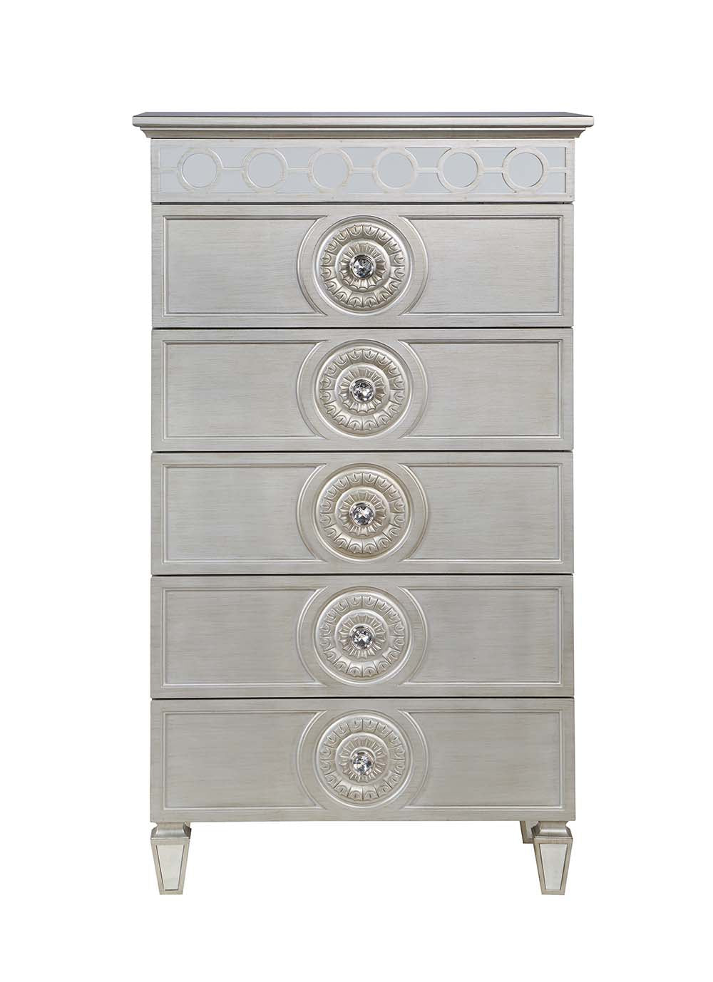 ACME Varian Silver & Mirrored Chest Model BD01282