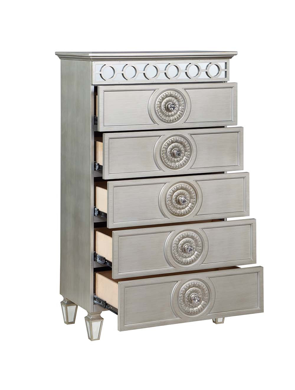ACME Varian Silver & Mirrored Chest Model BD01282