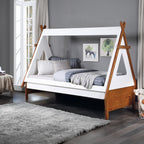 ACME Loreen Oak & White Twin Bed Model BD01287T