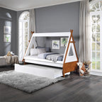ACME Loreen Oak & White Twin Bed Model BD01287T