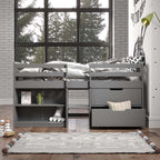 ACME Fabiana Gray Twin Loft Bed with Storage Model BD01375