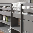 ACME Fabiana Gray Twin Loft Bed with Storage Model BD01375