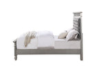 ACME Varian Gray Velvet Silver & Mirrored Full Bed Model BD01411F