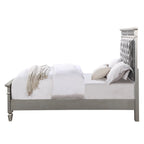 ACME Varian Gray Velvet Silver & Mirrored Twin Bed Model BD01412T