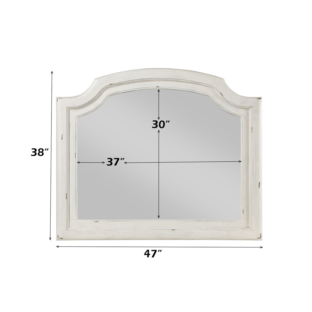 ACME Jaqueline Antique White Mirror Model BD01435