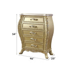 ACME Cabriole Gold Chest Model BD01467