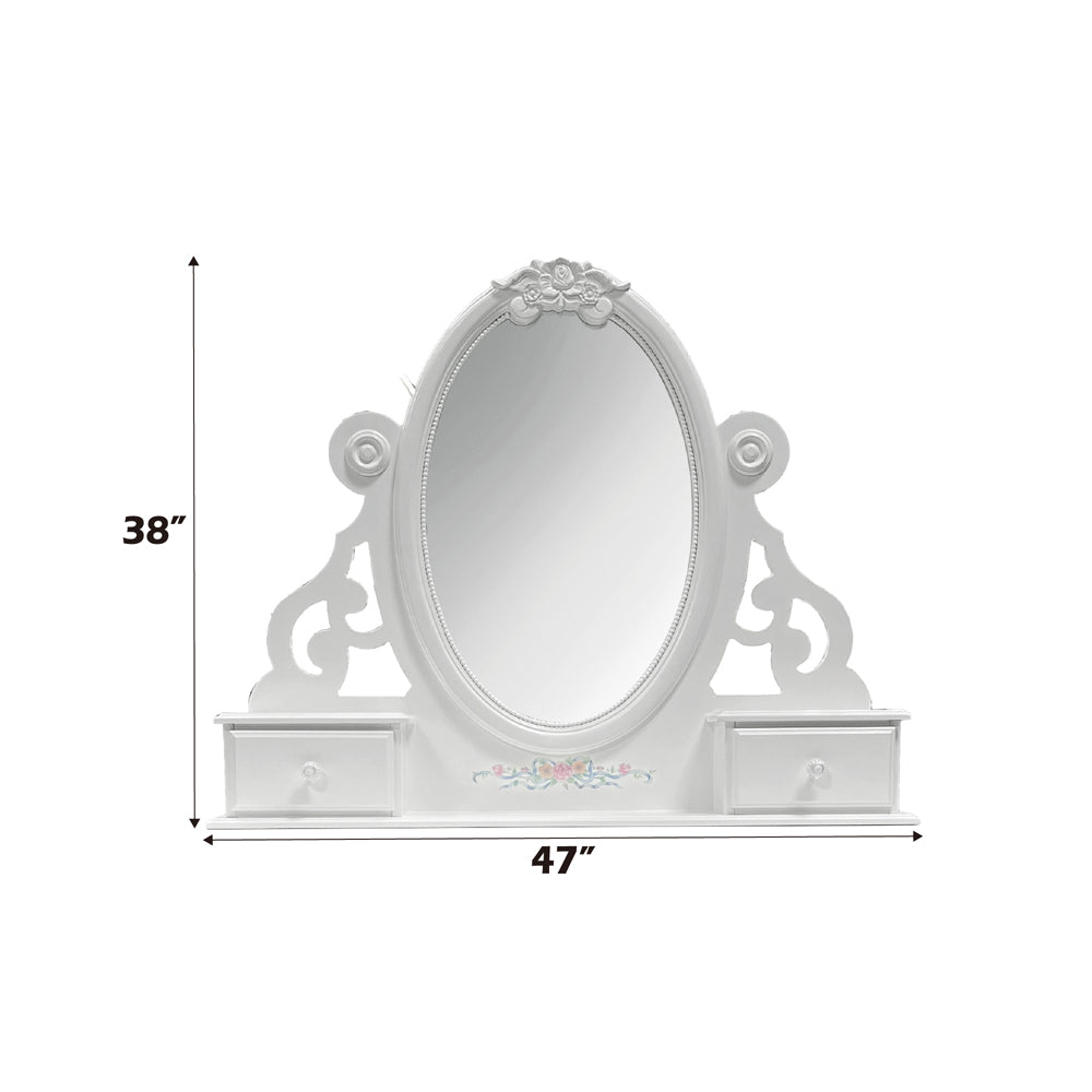 ACME Flora White Jewelry Mirror Model BD01640