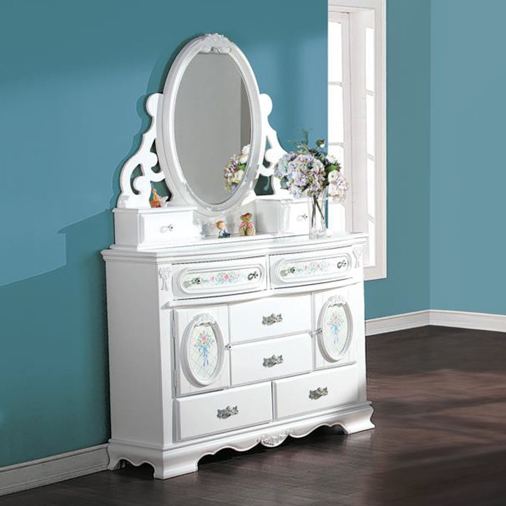 ACME Flora White Dresser with Door Model BD01641