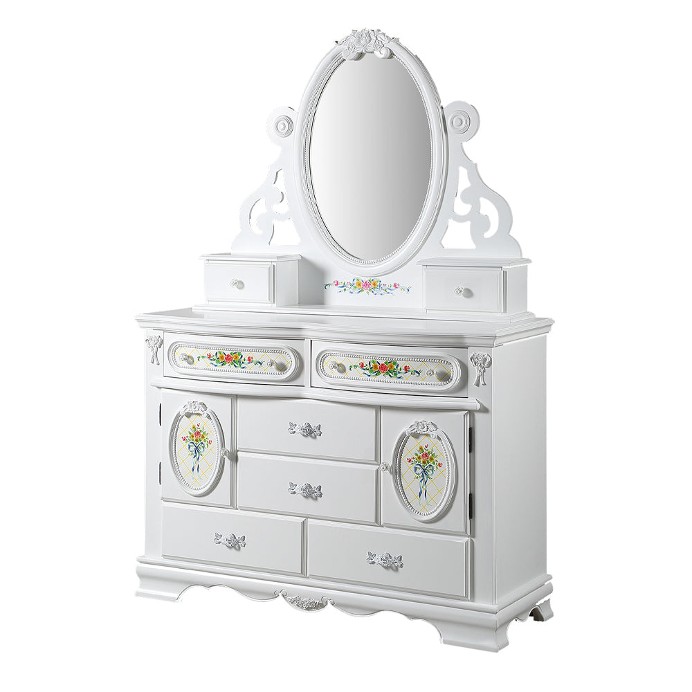 ACME Flora White Dresser with Door Model BD01641