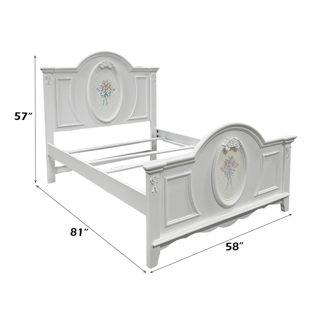 ACME Flora White Full Bed Model BD01644F