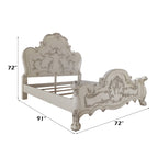 ACME Dresden Bone White Queen Bed Model BD01708Q