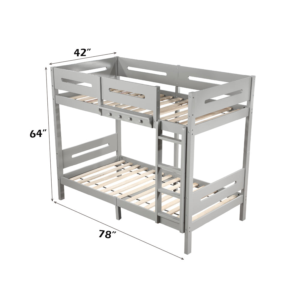 ACME Edah Gray Bunk Bed (Twin | Twin)Model BD01913
