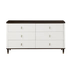 ACME Carena White & Walnut Dresser with Jewelry Tray Model BD02030