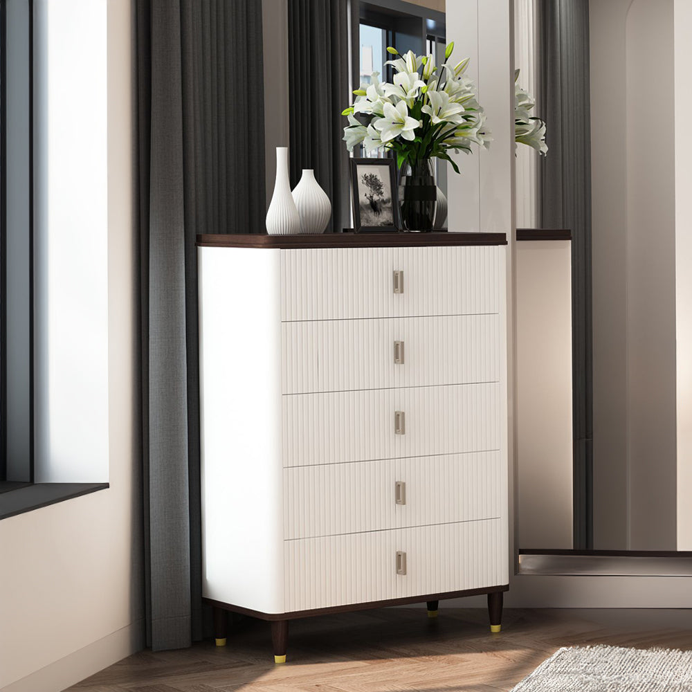 ACME Carena White & Walnut Chest Model BD02031