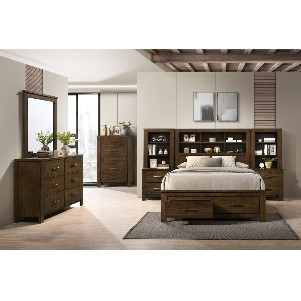 ACME Merrilee II Oak Eastern King Bed Model BD02076EK