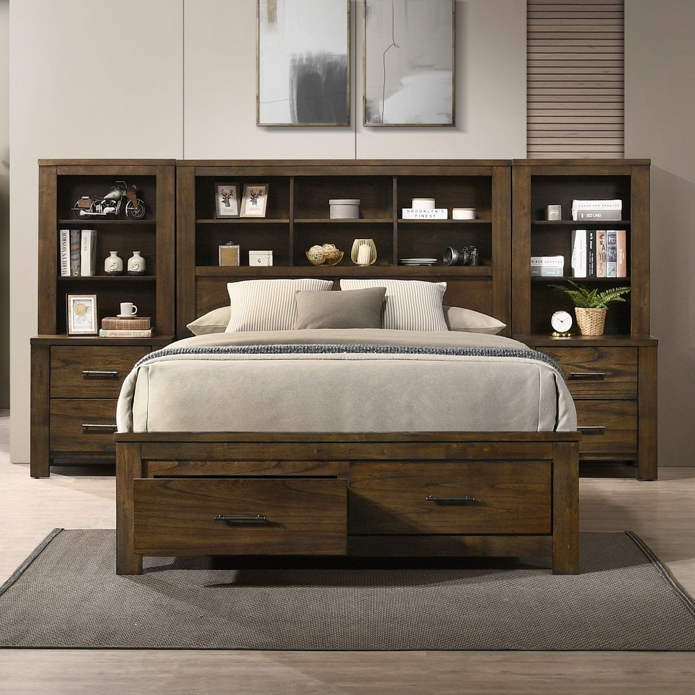 ACME Merrilee II Oak Queen Bed Model BD02077Q