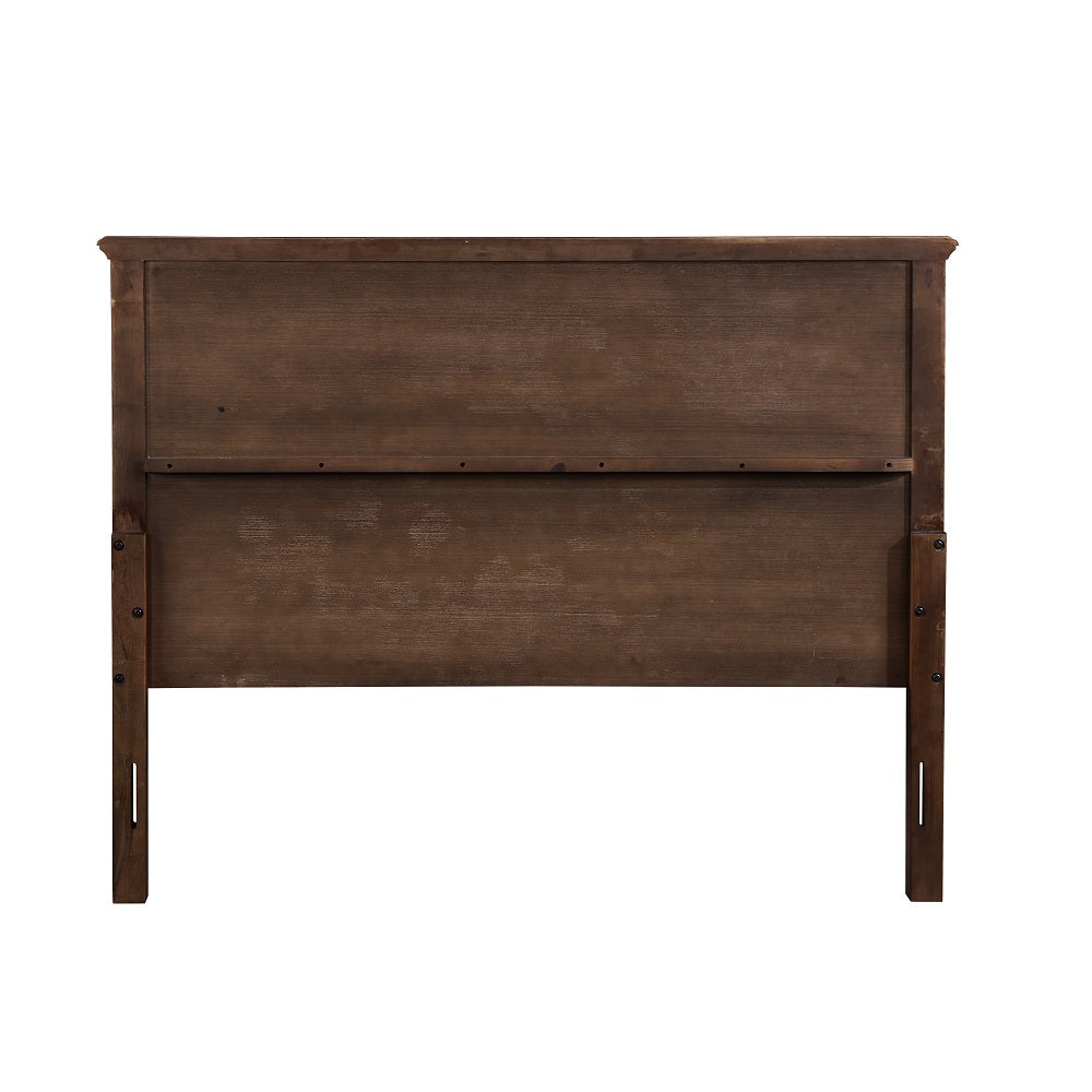 ACME Franklin Brushed Walnut 4Pcs Pack Full Bed Set Model BD02154F