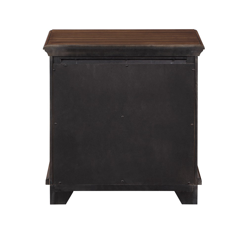 ACME Franklin Brushed Walnut 4Pcs Pack Full Bed Set Model BD02154F